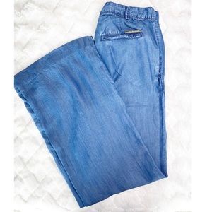 MICHAEL by MICHAEL KORS chambray wide leg trousers